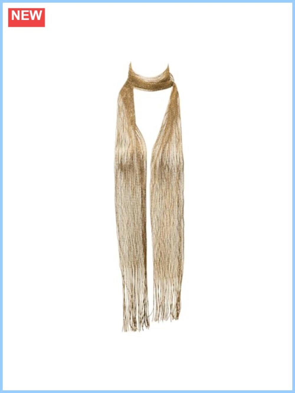 Sequin Skinny Scarf Tassel Long Thin Sparkly Evening Party Prom Women